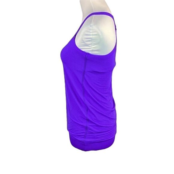 Beyond Yoga Purple Stripe Top, Size XS - Picture 3 of 8